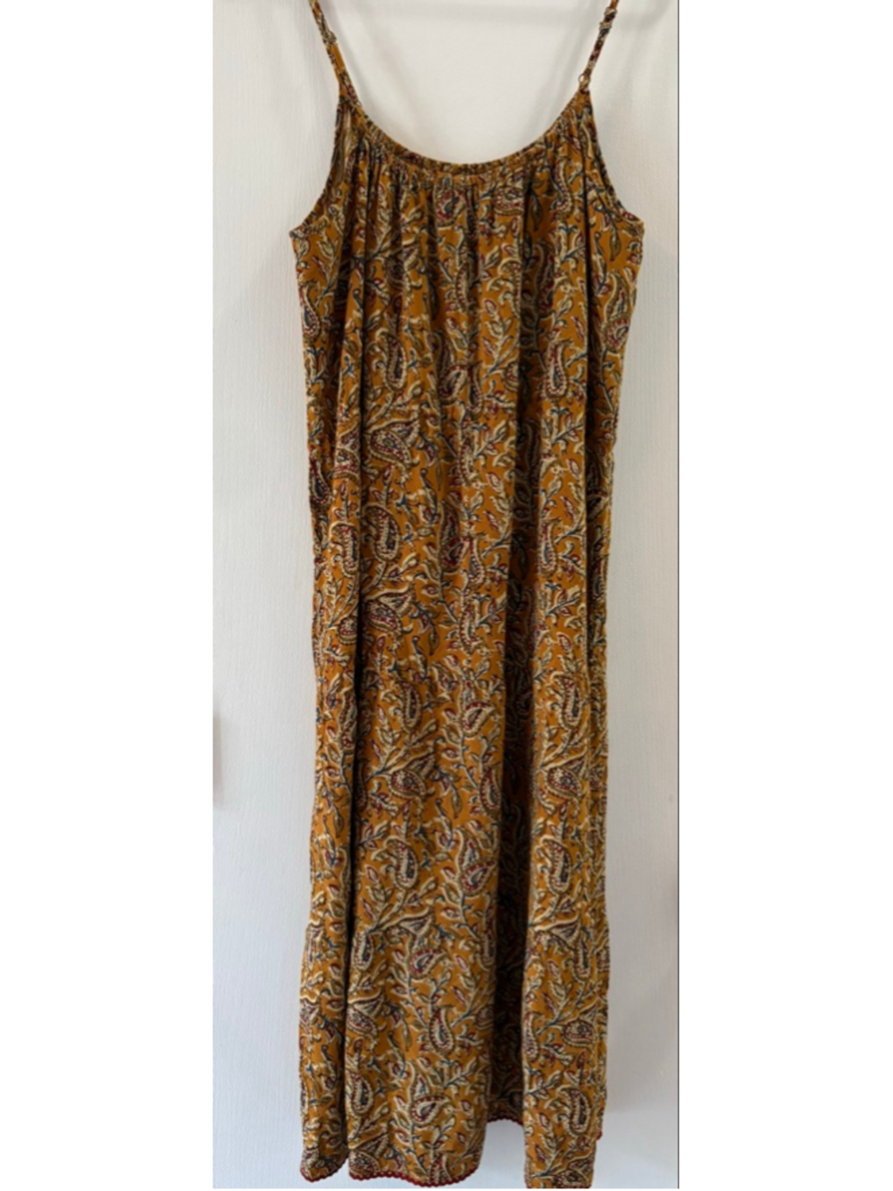 Natural Life Boho Paisley Midi Dress with Tassels Medium - Picture 2 of 13